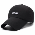 Cappellino da baseball nero ad asciugatura rapida con ricamo NARAS e fori laser - Regolabile / Nero