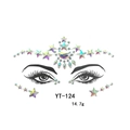 Holographic face rhinestone stickers crystal gems body art festival party makeup face jewels - Face Rhinestone Sticker Style (YT-124)