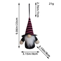Gnomo senza volto di Halloween nero e rosa con dimensioni e dettagli del peso - Rosso Prugna