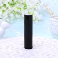 Sleek black 5g empty lip balm tube for DIY cosmetics, cylindrical refillable container - Black