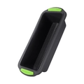Rectangular dark grey toast bread mold with green silicone handles and non-stick base - Dark Grey with Green Handle