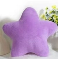 Soft purple star-shaped plush pillow in minimalist Nordic style for home decor - Light Purple