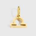 Pendentif signe Balance doré poli avec boucle pour colliers de bijoux DIY - Balance / Acier