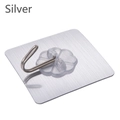 Soporte de gel de ducha plateado con base de metal cepillado para almacenamiento en pared - Forma de Flor de Ciruelo / Plata Cepillada