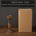 Vintage bronze resin candle holder with rustic finish and kraft packaging box - Medium Size Candlestick