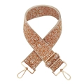 Silver Clasp / Khaki Brown Flower