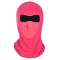 Passamontagna rosa da uomo foderato in pile con valvola di respirazione per l'inverno - Rosa Rossa