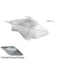 Stampo in silicone a conchiglia per candele fai-da-te, misure 12,5x6,1x3,5 cm - Tipo 2 Conchiglia / Bianco