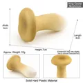 Realistic artificial King Oyster mushroom model in solid plastic with detailed texture - King Oyster Mushroom (T15520)