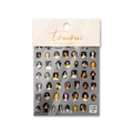 Autocollants nail art portraits classiques vintage pour designs d'ongles rétro japonais - Style de Portrait Littéraire (TA138)
