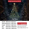 Christmas tree window sticker size guide with five dimensions for festive glass decoration - Small [40*65CM]
