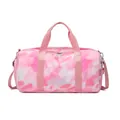 Sac de voyage étanche avec imprimé graffiti rose et bandoulière réglable - Graffiti rose en polyester (disponible sur commande)