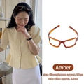 Amber wide tortoiseshell hairband with 3.5cm width for high cranial top hair styling - Amber Eyeglass Hairband