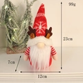 Gnomo de Navidad con copo de nieve, dimensiones de 23 cm de alto y 12 cm de ancho - Estilo de barba