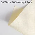 Waterproof embossed flower wrapping paper in creamy white with grid texture, 10 sheets pack - Polka Dot Embossed - Maltose
