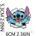 Parche bordado de perro alienígena de dibujos animados con medidas de 5,3 cm por 6 cm - X11XG-135-12