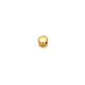 Flat round gold bead spacer with hole for DIY jewelry making and necklaces - Small Disc / Gold