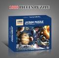 Space Traveler 1000 pieces jigsaw puzzle for adults and kids in blue box packaging - Space