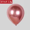 Single 10 inch 1.8g rose gold metallic latex balloon with a glossy reflective finish - Metallic Rose Gold - Medium