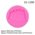 Molde de silicona rosa con cuatro cartas de póker para fondant y resina DIY - 1# (Cinco cartas de póker) / Rosa