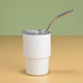 White (3oz/Double-walled/With Straw)
