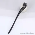 Sandalwood hair stick featuring phoenix carving and 18cm length for Hanfu style - Phoenix Head