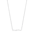 Elegante collar con colgante mama de plata de ley 925 en una cadena delicada - Plata 925 / Plateado