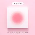 Haftnotiz Peach Oolong mit Farbverlauf 8x8cm quadratisch 50 Blatt für Scrapbooking - Pfirsich Oolong - Notizblock