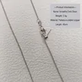 Silver curb chain in copper plated palladium white gold with lobster clasp and ball pin - Silver Adjustable Curb Chain