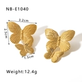 Especificaciones de tamaño y peso de estos pendientes de mariposa dorada vintage - Estilo de Mariposa (NB-E1040)