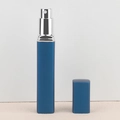 Navy blue matte 12ml portable square perfume atomizer bottle with silver sprayer nozzle - Blue