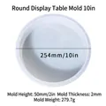 10 inch ronde siliconen mal voor DIY hars tafels en krukken, 50 mm diepte - Ronde Basisvorm 10 Inch