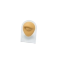 Flesh-toned silicone eye model on acrylic stand for professional eyelash extension practice - Flesh Tone (Eyebrow/Eye) With Stand