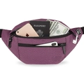 Wasserdichte lila Bauchtasche mit verstellbarem Gurt und Fronttasche für Outdoor-Sport - Lila