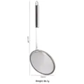 304 stainless steel fine mesh oil strainer spoon with 16cm diameter and hook handle - Narrow Rim Oil Skimmer 16 Inch