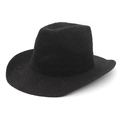 Classic black knitted Panama hat with fine woven texture and flat brim for unisex wear - Black