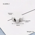 Perla distanziatrice a fiore in acciaio inox da 8mm con foro da 1,9mm per gioielli fai-da-te - Forma di Fiore in Acciaio Foro Singolo (KLJ6898-Z)