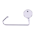 Gancio da scrivania in metallo argento per zaini con base antiscivolo lucidata - 11*7.9*3.8cm / Argento
