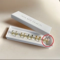 5-pair pearl ear clip set in a gift box with weekday labels for non-pierced ears - Pink (Clip-on Pair)