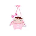 Borsa a tracolla Metoo Keppel in peluche rosa con orecchie da coniglio e tracolla - Coniglio dalle Orecchie Lunghe