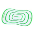 Flexible green plastic cutting board in large size with carrot icon and hanging hole - Large / Green