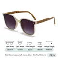 Foldable kids sunglasses with translucent brown frames and purple gradient lenses - Tea Grey Frame Gradient Grey Lens