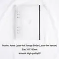 Translucent binder photocard album with heart cutout and elastic strap, 245x185mm size - No Letter Binder Shell (Black Cord with Heart)