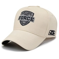 Berretto da baseball beige taglia grande con ricamo New York 1985 e twill di cotone - Regolabile / Cachi