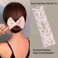 Accessoire chignon à motif floral rose en mousseline pour des coiffures élégantes et faciles - Rose Fleuri