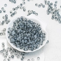 6mm frosted grey gradient glass beads with golden sparkles for DIY jewelry making - 8mm Black with Gold Glitter