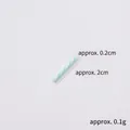 Minzgrüner und weißer Spiral-Polymer-Tonstab für DIY-Schleim- und Handwerk-Deko - Schokoriegel (Klein) / 2.0cm / Seeblau & Weiß