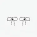 Elegante S925 Sterlingsilber Schleifenstecker mit Vintage Seilstruktur auf weißem Hintergrund - 925 Sterlingsilber