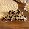 Elegant tortoiseshell pattern acetate cloud hair claw clip in classic beige and brown - Beige Tortoise Shell