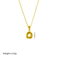 Set di collana in oro minimalista con pendenti ad anello intrecciati da 13mm - Collana Oro
